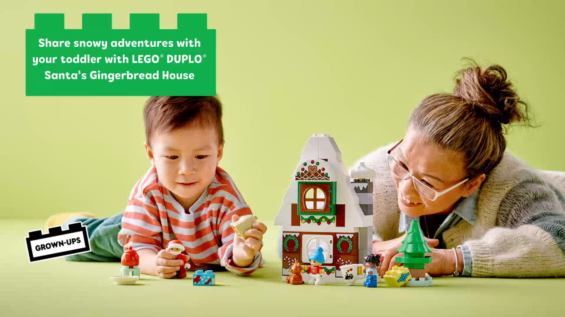 LEGO DUPLO Santa's Gingerbread House 10976 Building Toy (50 Pieces) Building Toys For Toddlers Construction Toys Kids Toys Building Blocks For Kids Construction Sets