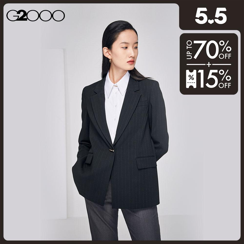 G2000 Women Glitter Striped Blazer